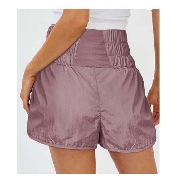 Free People Movement Athletic Shorts Pull On Moonlight Mauve Women's Size Large - Picture 2 of 9